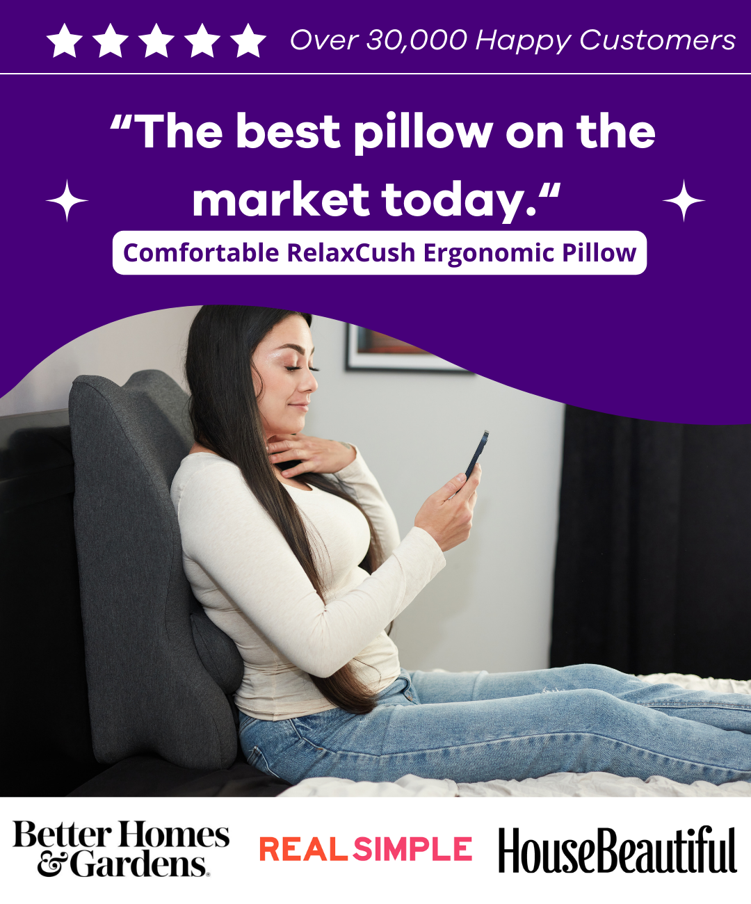 RelaxCush™ErgonomicPillow-NEWYEARDEAL